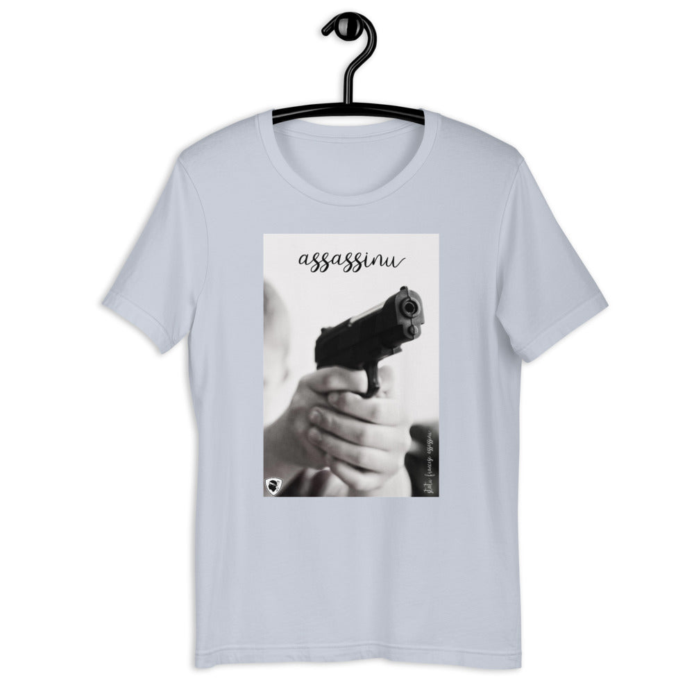 T-shirt Unisexe Assassinu ! - Ochju Ochju Bleu Clair / XS Ochju Souvenirs de Corse T-shirt Unisexe Assassinu !