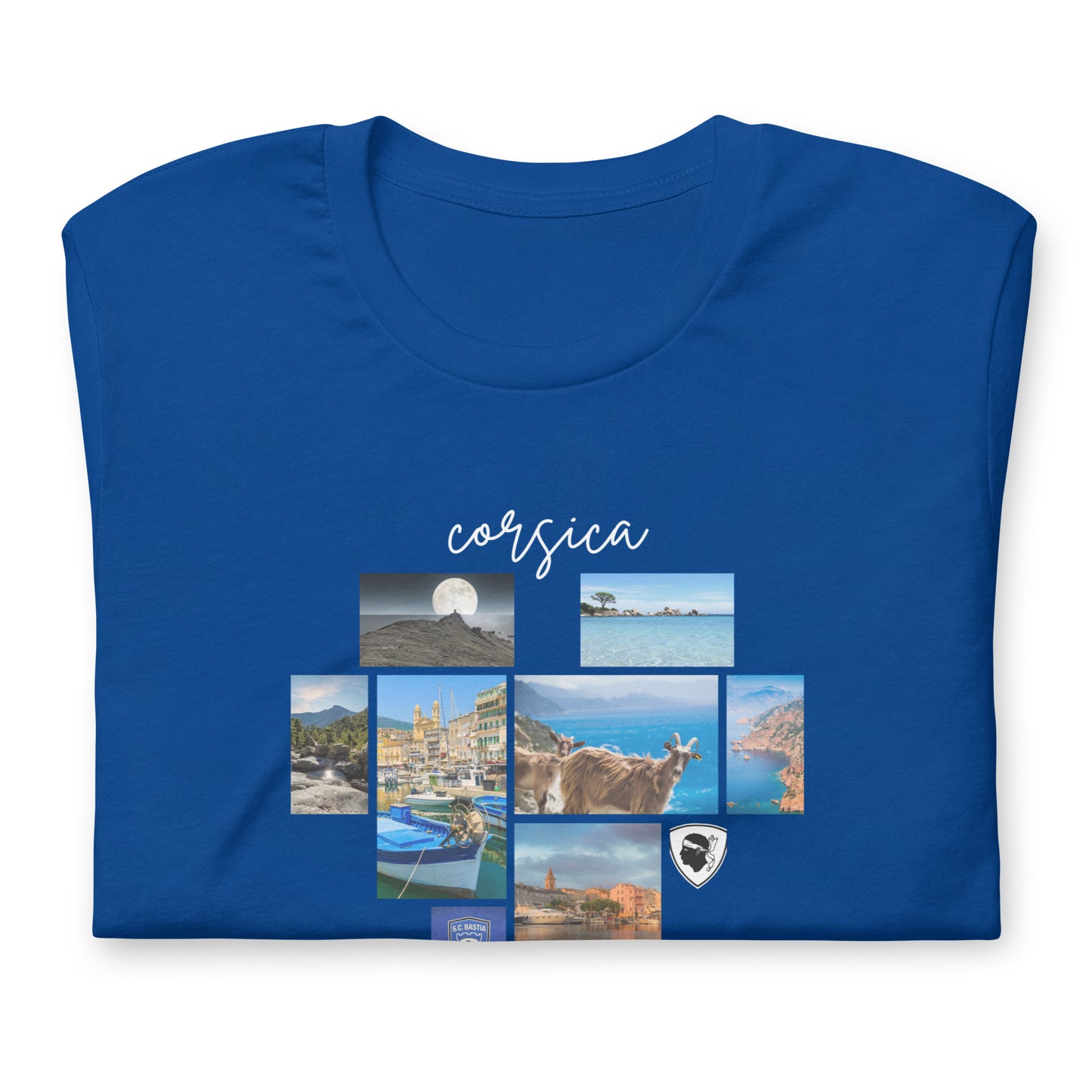 T-shirt unisexe Patchwork Photos de Corse