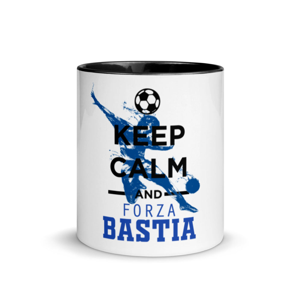 Mug à Intérieur Coloré Keep Calm and Forza Bastia - Ochju Ochju Ochju Mug à Intérieur Coloré Keep Calm and Forza Bastia