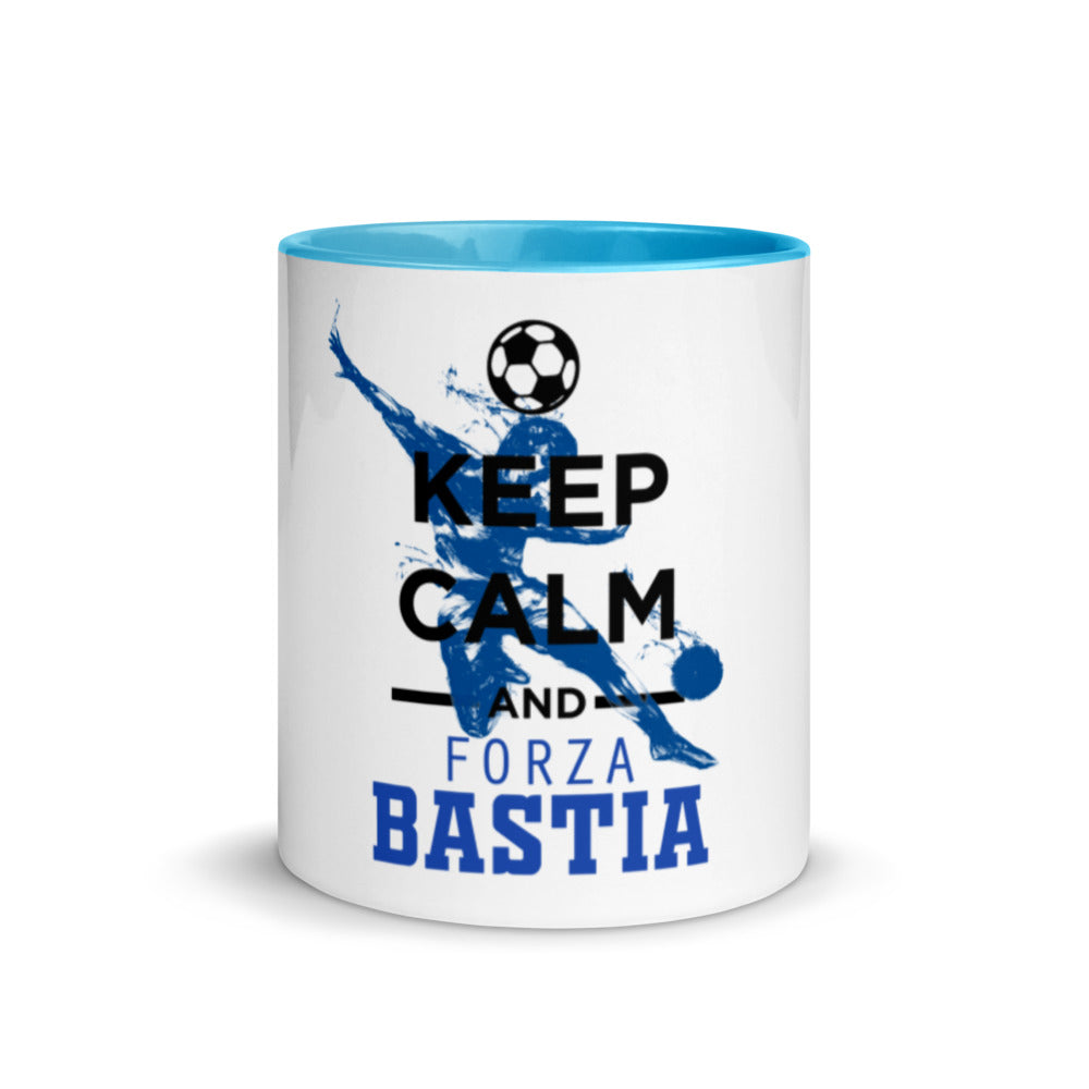Mug à Intérieur Coloré Keep Calm and Forza Bastia - Ochju Ochju Ochju Mug à Intérieur Coloré Keep Calm and Forza Bastia