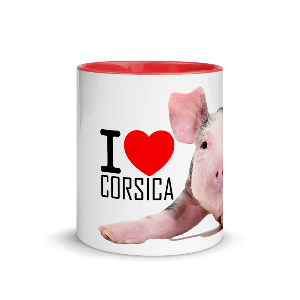 Mug cochon Corsica à Intérieur Coloré