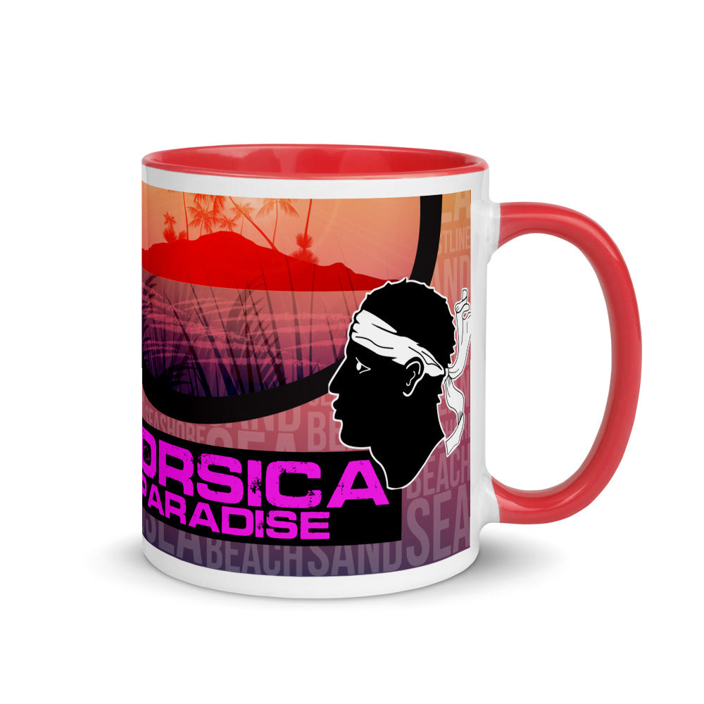 Mug Corsica Paradise à Intérieur Coloré