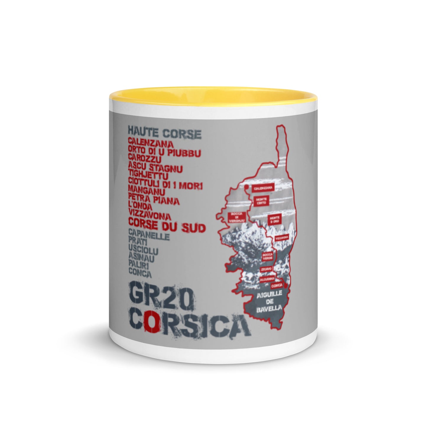 Mug à Intérieur Coloré GR20 Corsica