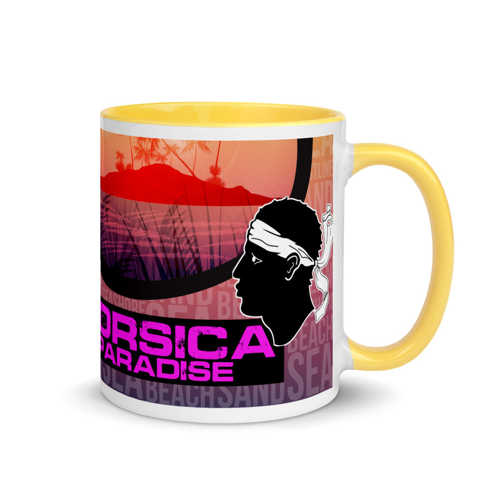 Mug Corsica Paradise à Intérieur Coloré