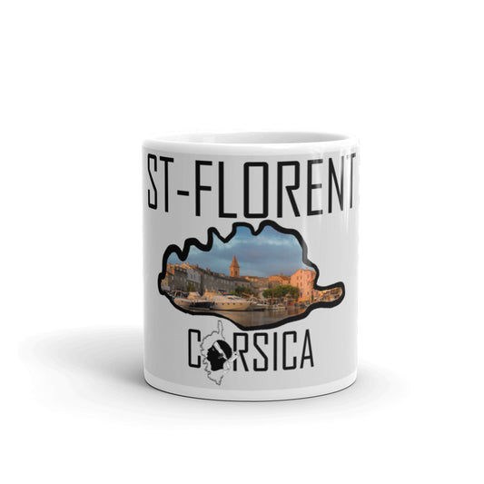 Mug Blanc Brillant Corsica St-Florent