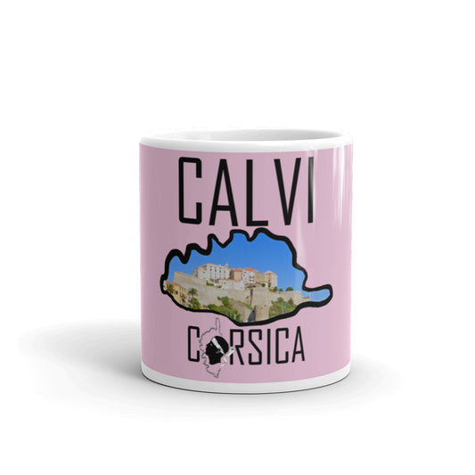 Mug Blanc Brillant Corsica Calvi