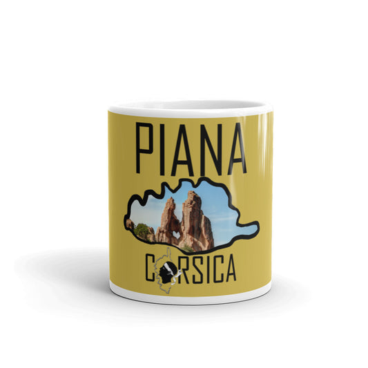 Mug Blanc Brillant Corsica Piana