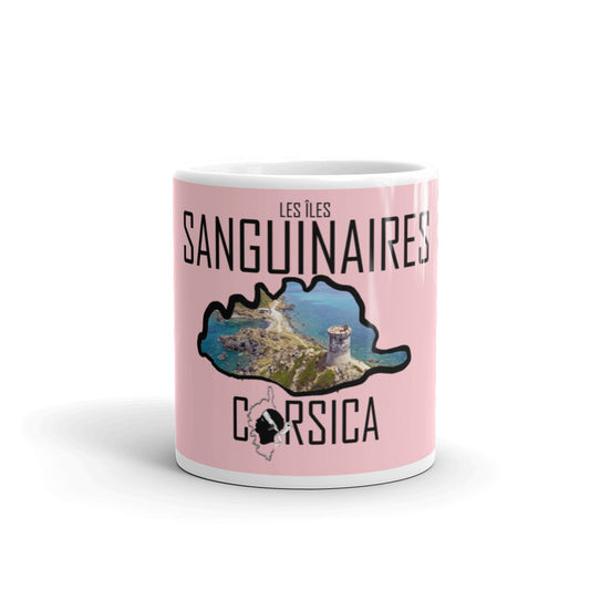 Mug Blanc Brillant Corsica Les Sanguinaires