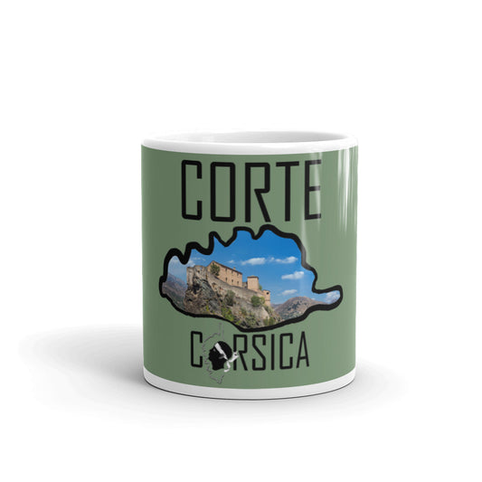 Mug Blanc Brillant Corsica Corte