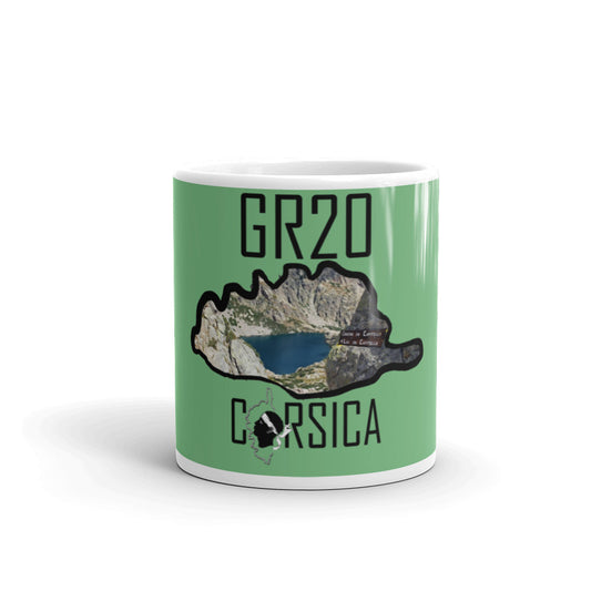 Mug Blanc Brillant GR20 Corsica