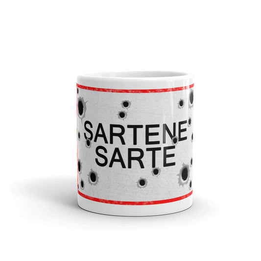 Mug Panneau Sartène/Sartè - Ochju Ochju Ochju Souvenirs de Corse Mug Panneau Sartène/Sartè