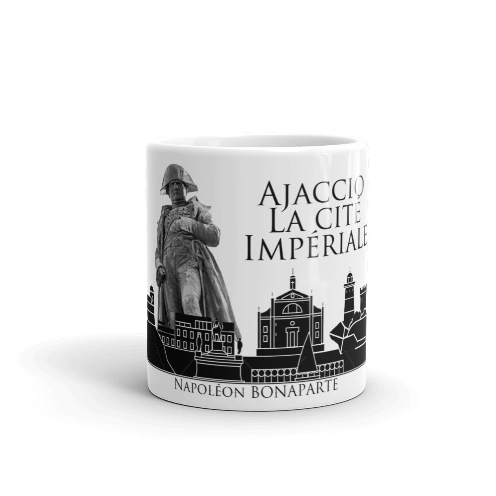 Mug Blanc Brillant Ajaccio Cité Impériale