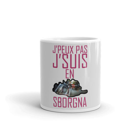 Mug Blanc Brillant En Sborgna