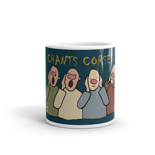 Mug Blanc Brillant Chants Corses.