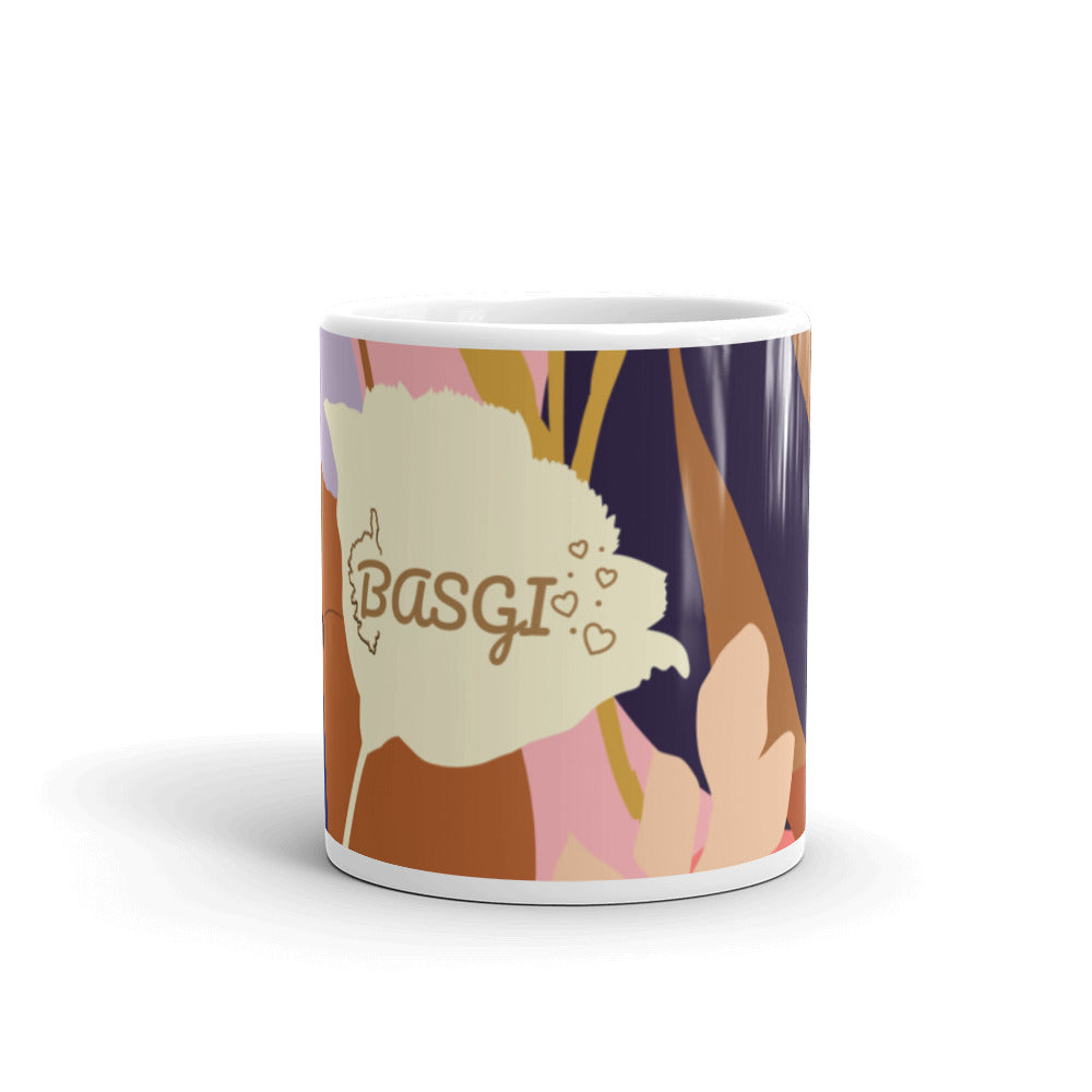 Mug Blanc Brillant Basgi - Ochju Ochju Ochju Mug Blanc Brillant Basgi