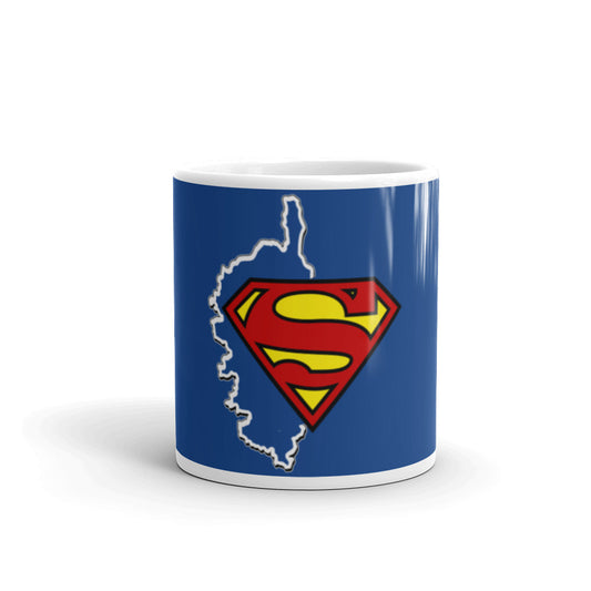Mug Blanc Brillant Superman Corsica - Ochju Ochju Ochju Mug Blanc Brillant Superman Corsica