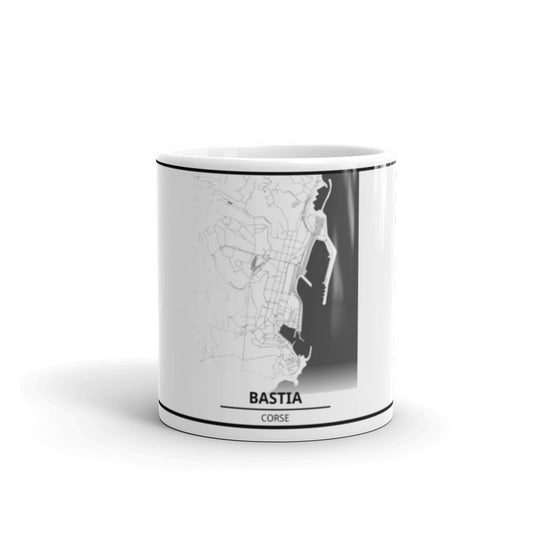 Mug Blanc Brillant Plan Bastia - Ochju Ochju Ochju Mug Blanc Brillant Plan Bastia
