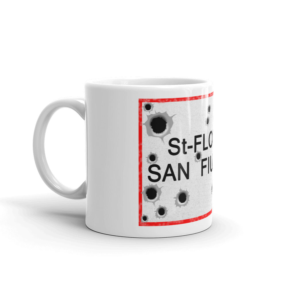 Mug Panneau St-florent/San Fiurenzu - Ochju Ochju Ochju Souvenirs de Corse Mug Panneau St-florent/San Fiurenzu