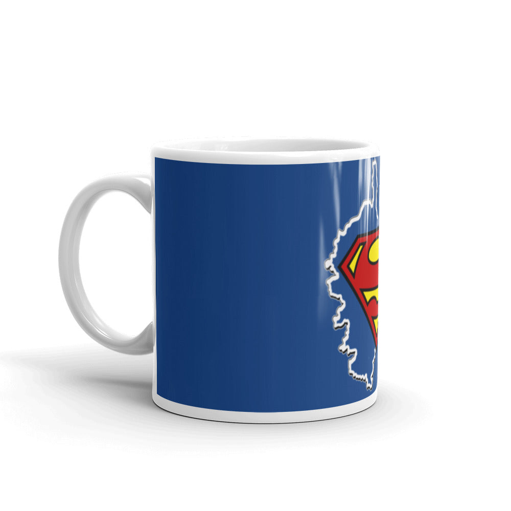 Mug Blanc Brillant Superman Corsica - Ochju Ochju Ochju Mug Blanc Brillant Superman Corsica