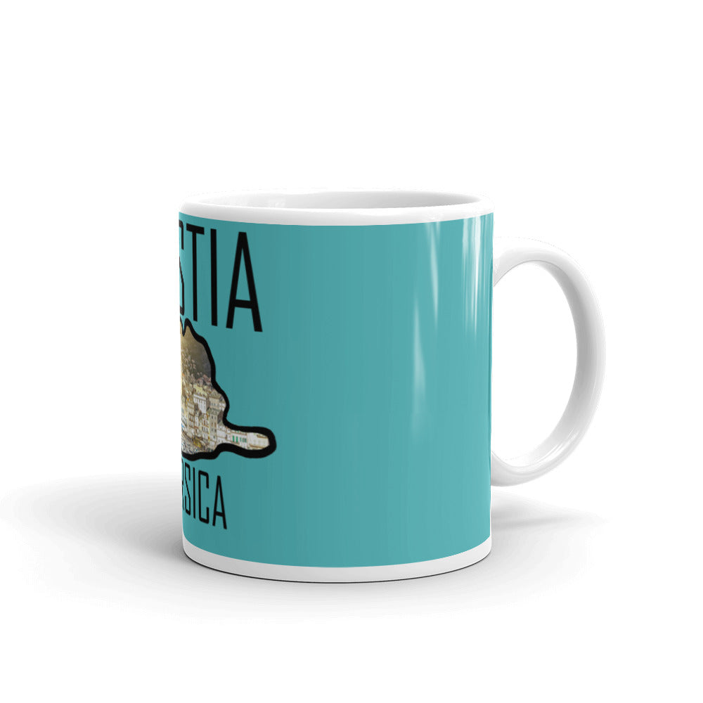 Mug Blanc Brillant Corsica Bastia