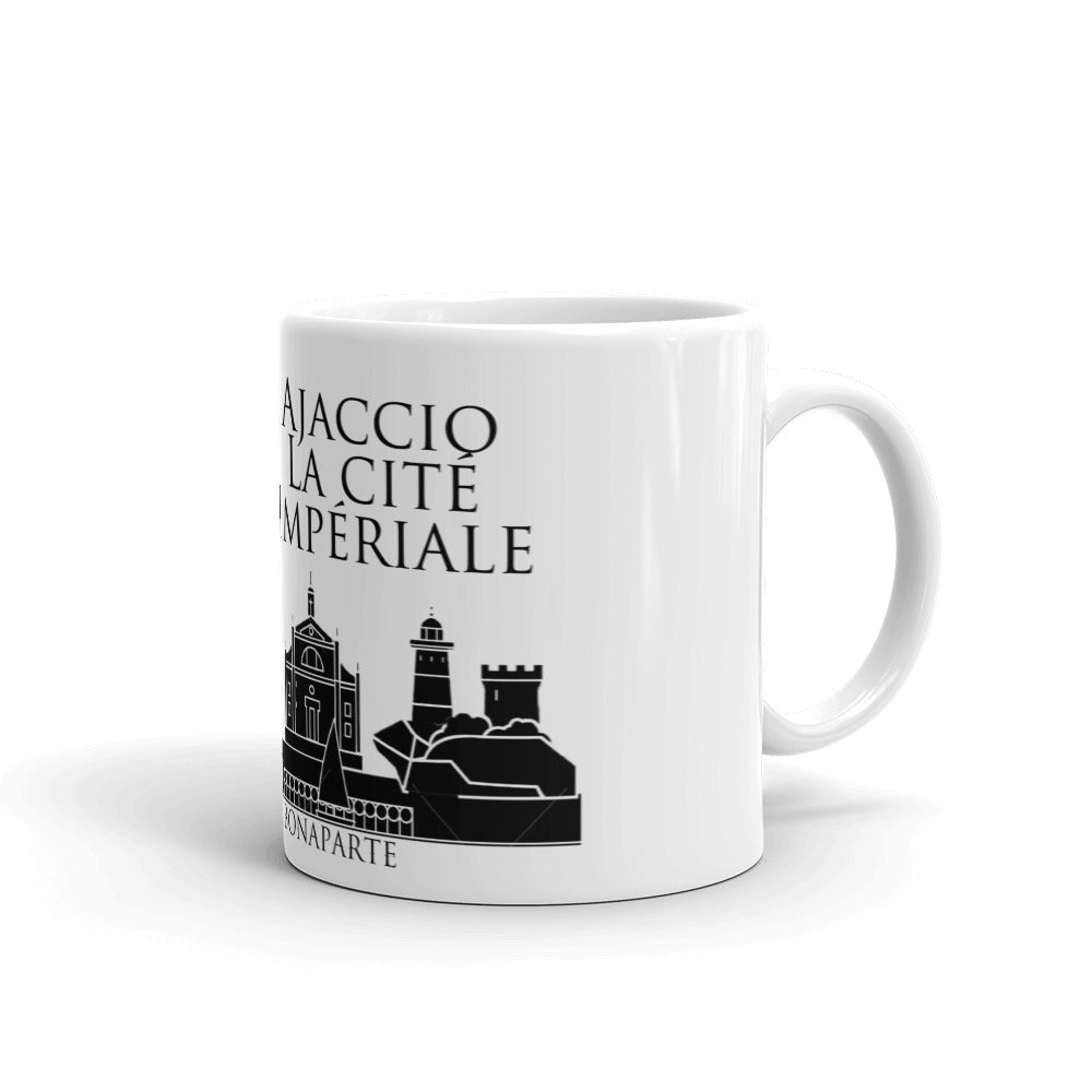Mug Blanc Brillant Ajaccio Cité Impériale