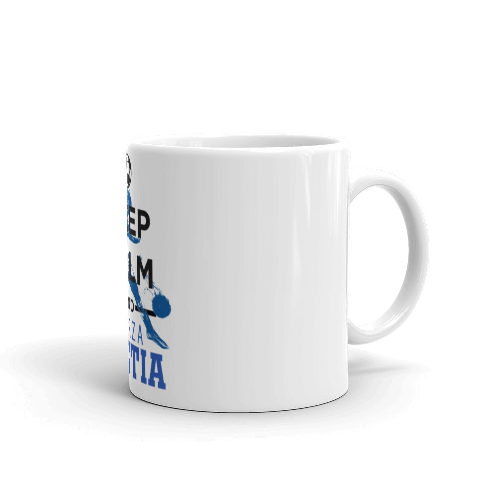 Mug Blanc Brillant Keep Calm and Forza Bastia - Ochju Ochju 11 oz Ochju Mug Blanc Brillant Keep Calm and Forza Bastia