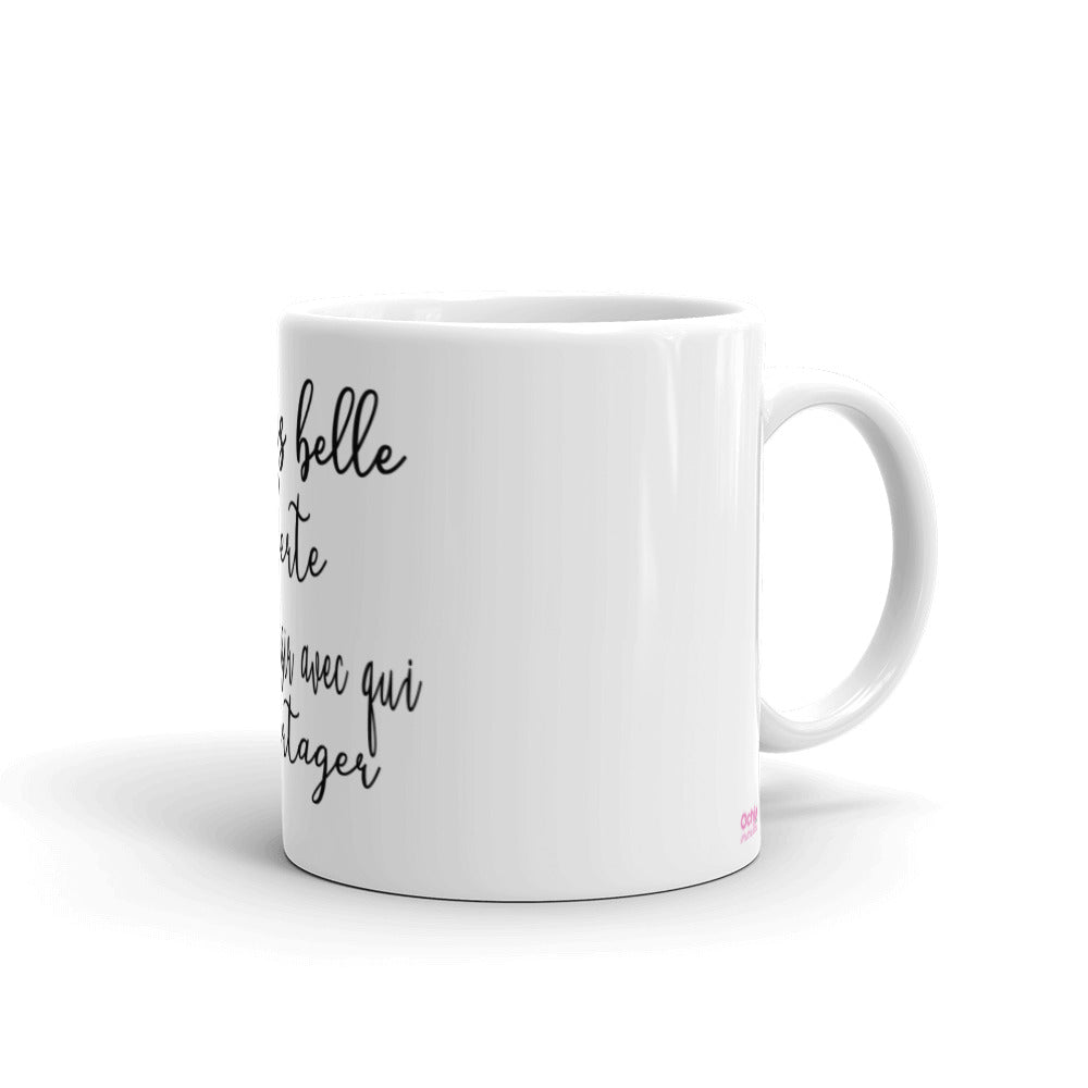 Mug Blanc Brillant la Liberté ! - Ochju Ochju Default Title Ochju Mug Blanc Brillant la Liberté !