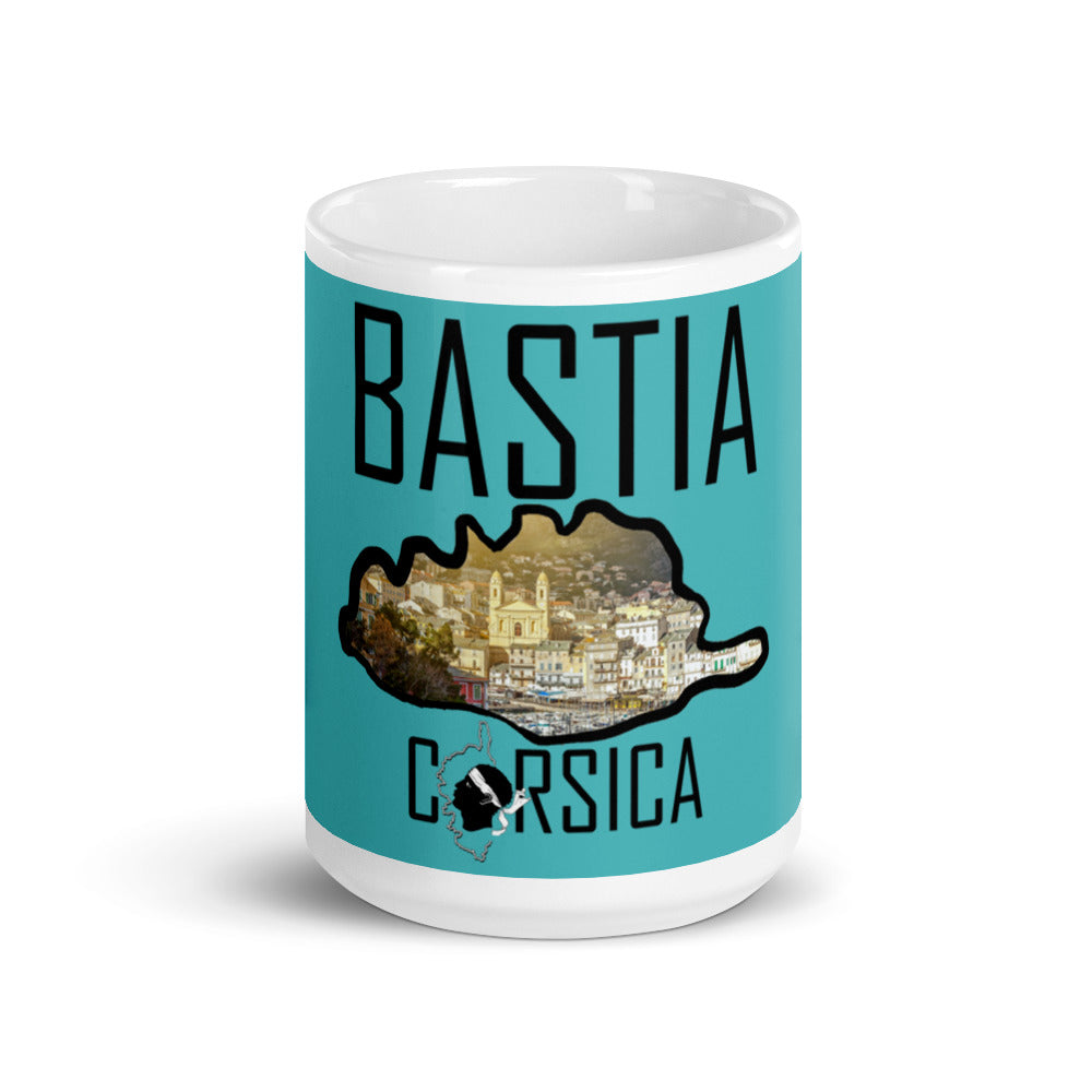 Mug Blanc Brillant Corsica Bastia