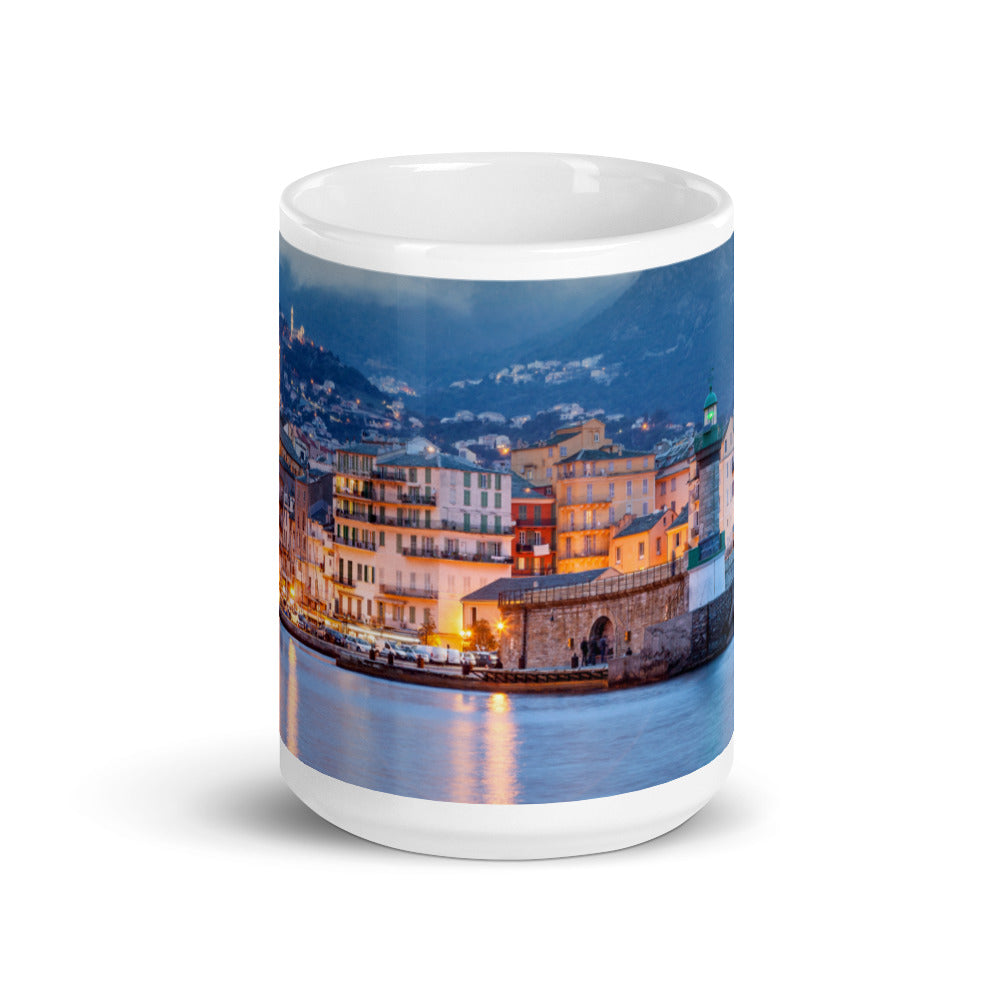 Mug Blanc Brillant Bastia Corsica