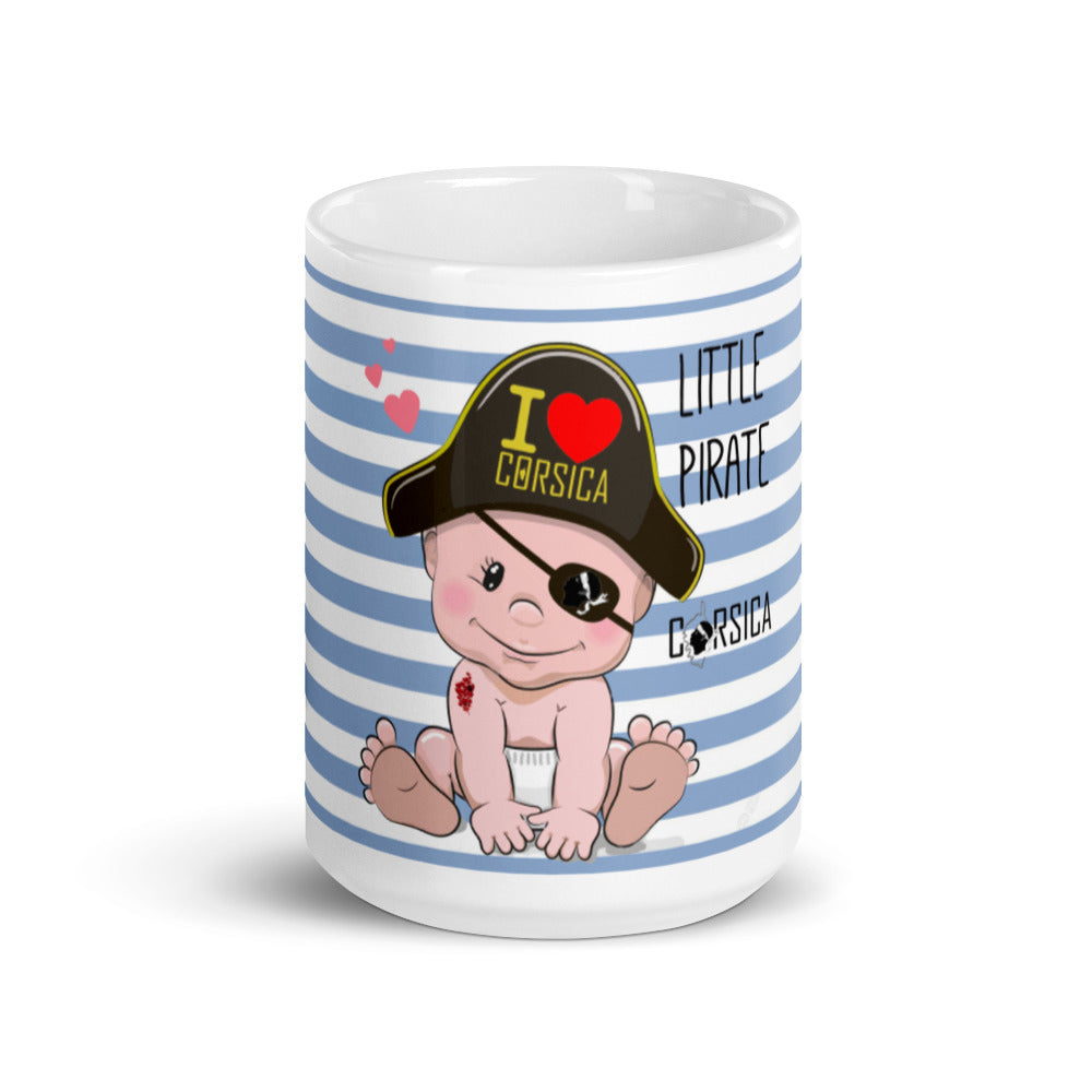 Mug Blanc Brillant Little Pirate of Corsica - Ochju Ochju Ochju Mug Blanc Brillant Little Pirate of Corsica