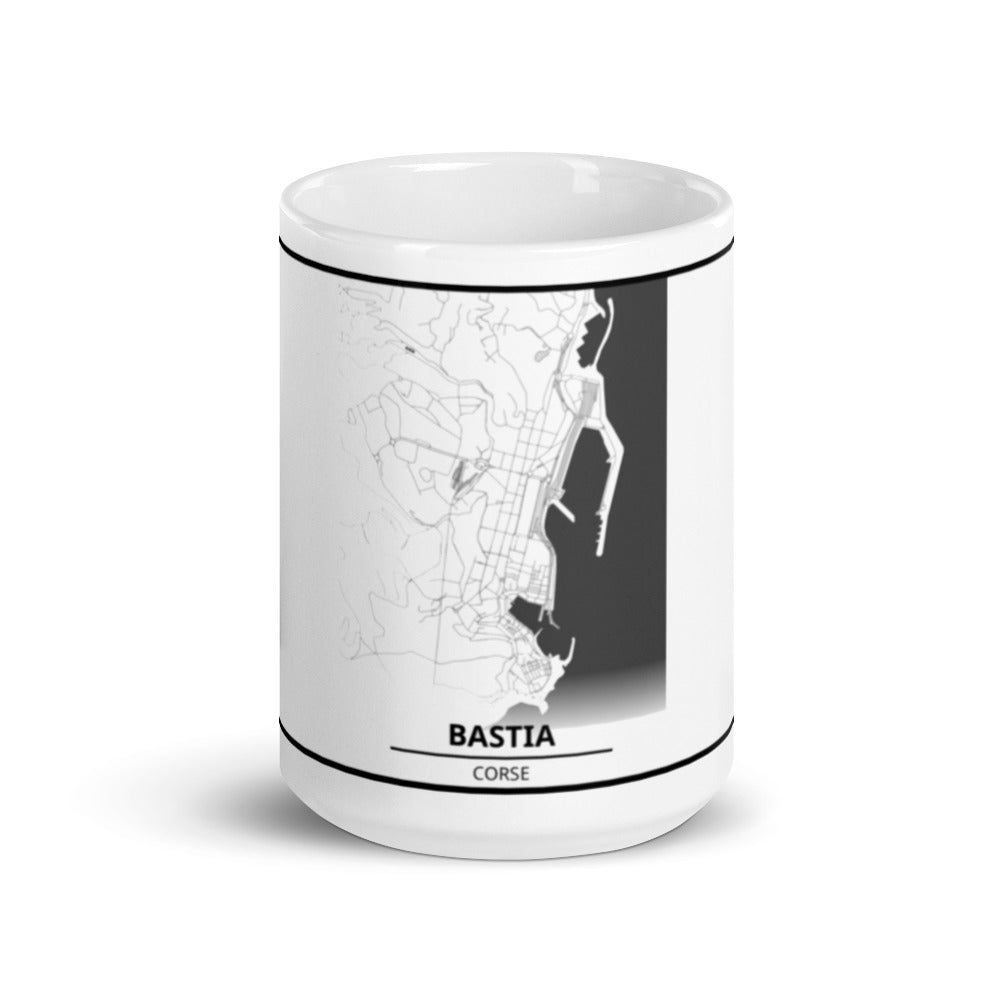 Mug Blanc Brillant Plan Bastia - Ochju Ochju Ochju Mug Blanc Brillant Plan Bastia