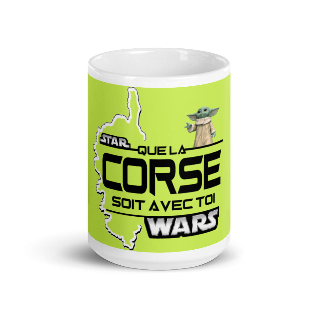 Mug Blanc Brillant Que la Corse Soit Avec Toi - Ochju Ochju Ochju Mug Blanc Brillant Que la Corse Soit Avec Toi