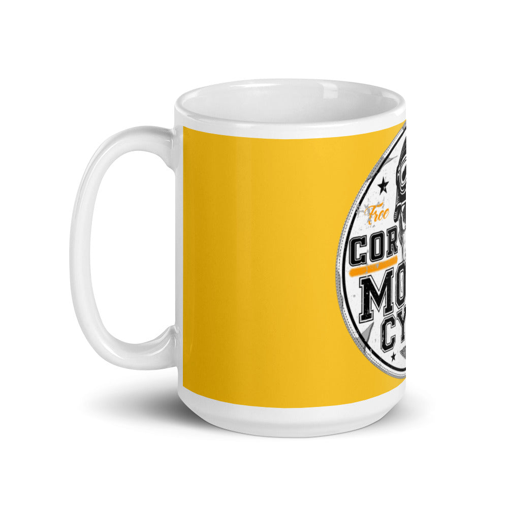 Mug Motorcycle Corsica Blanc Brillant