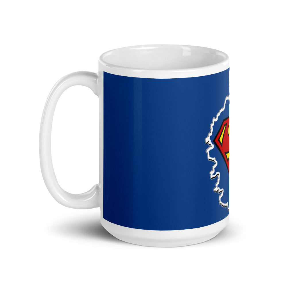 Mug Blanc Brillant Superman Corsica - Ochju Ochju Ochju Mug Blanc Brillant Superman Corsica