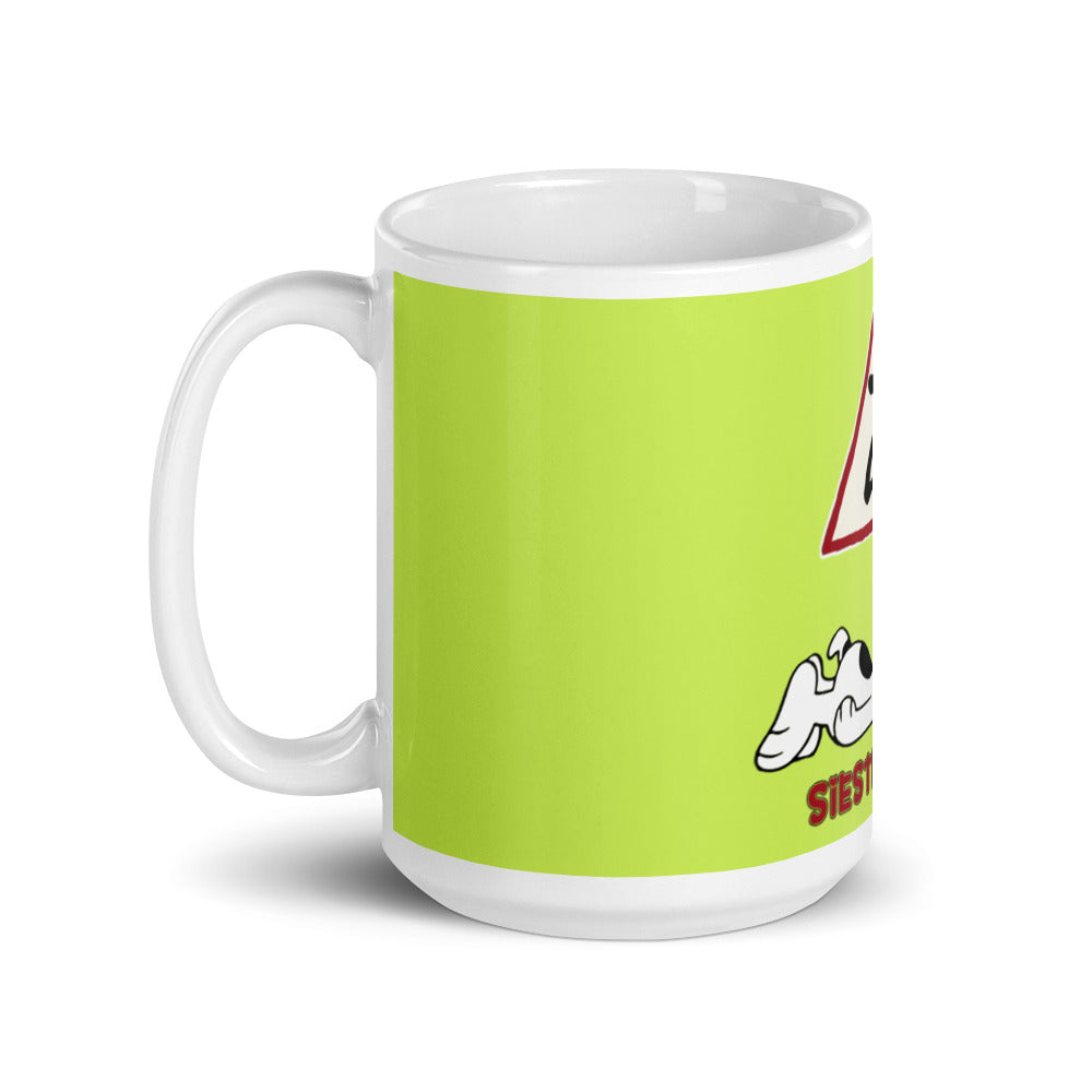 Mug Blanc Brillant Sieste Corse - Ochju Ochju Ochju Mug Blanc Brillant Sieste Corse