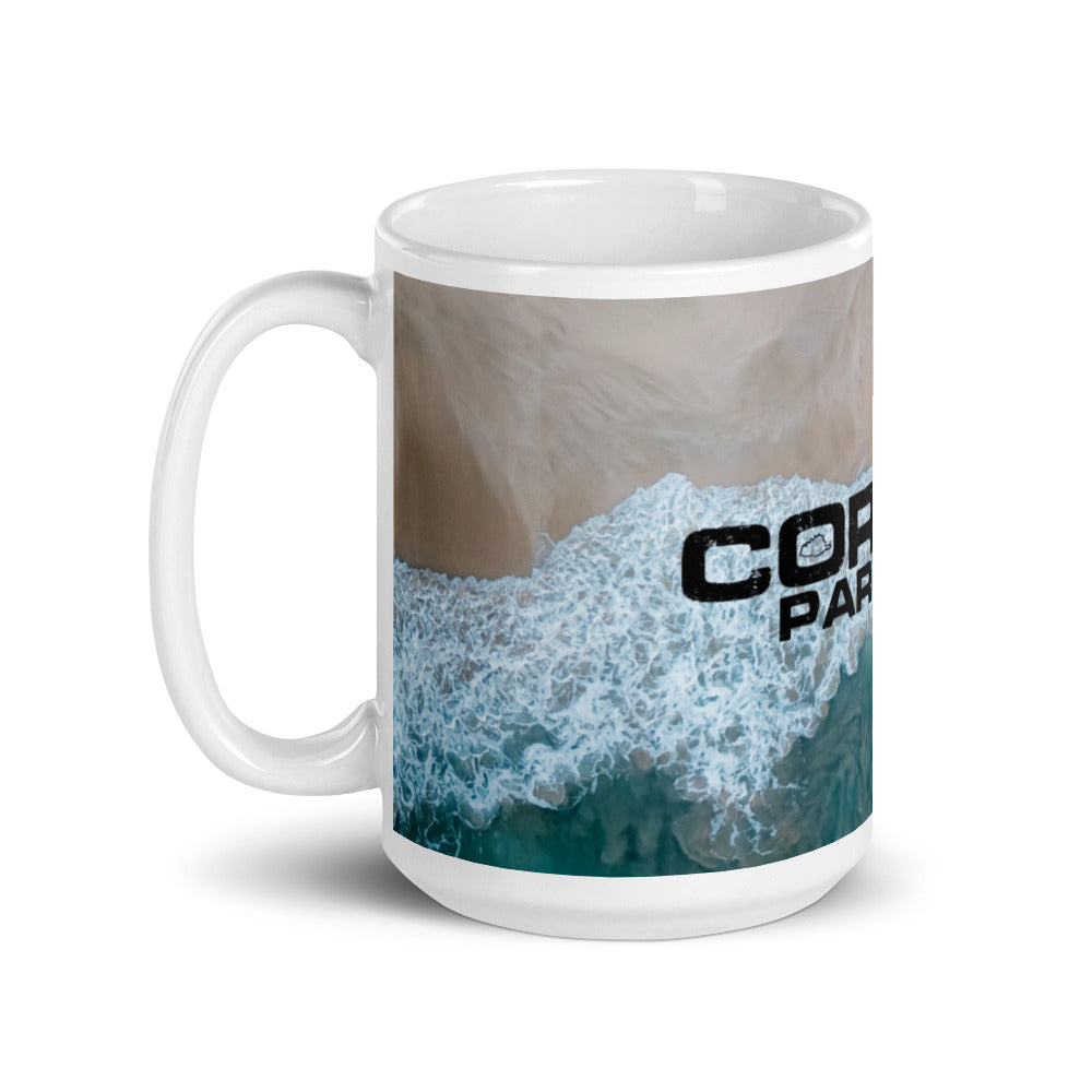 Mug Blanc Brillant Corsica Paradise - Ochju Ochju Ochju Mug Blanc Brillant Corsica Paradise