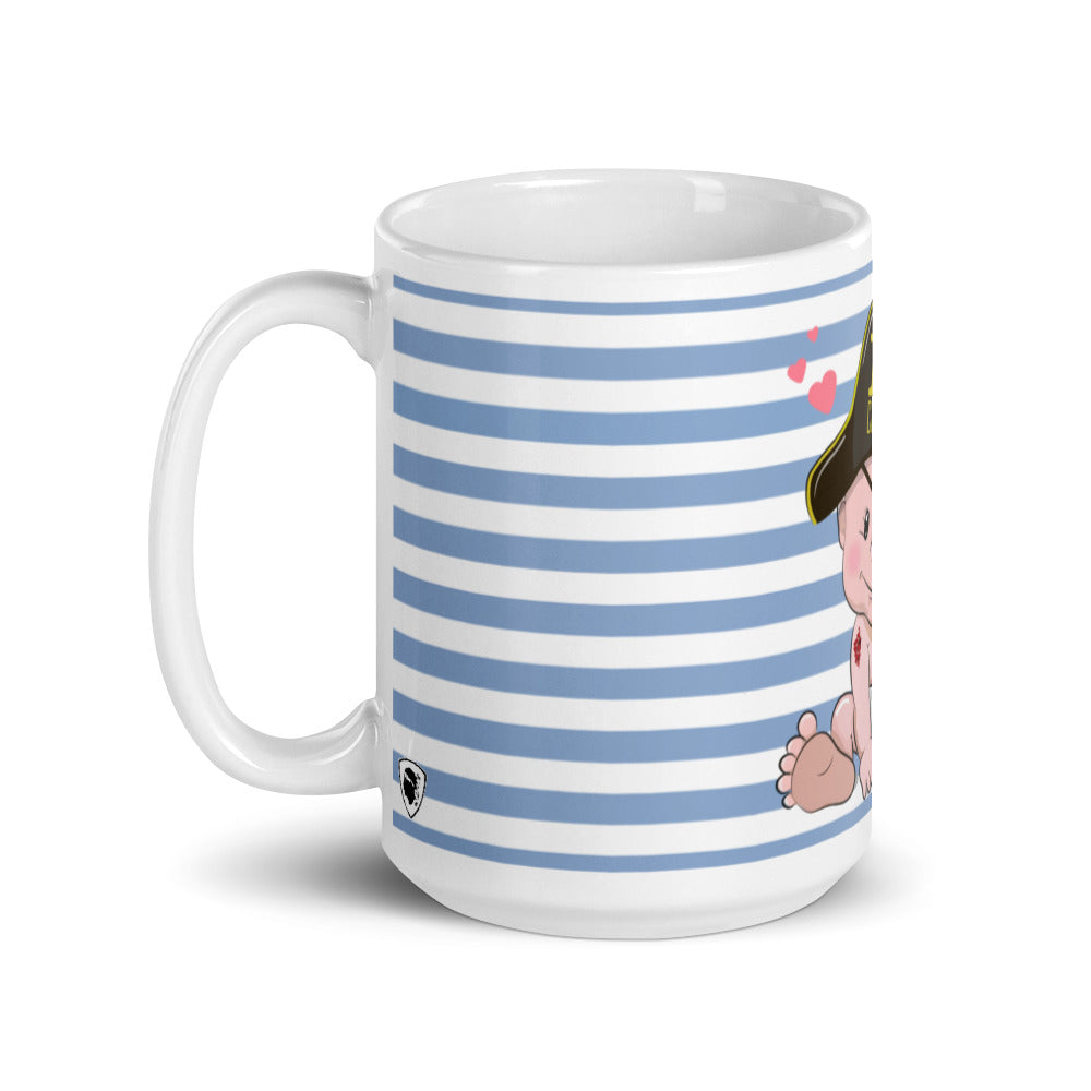 Mug Blanc Brillant Little Pirate of Corsica - Ochju Ochju Ochju Mug Blanc Brillant Little Pirate of Corsica