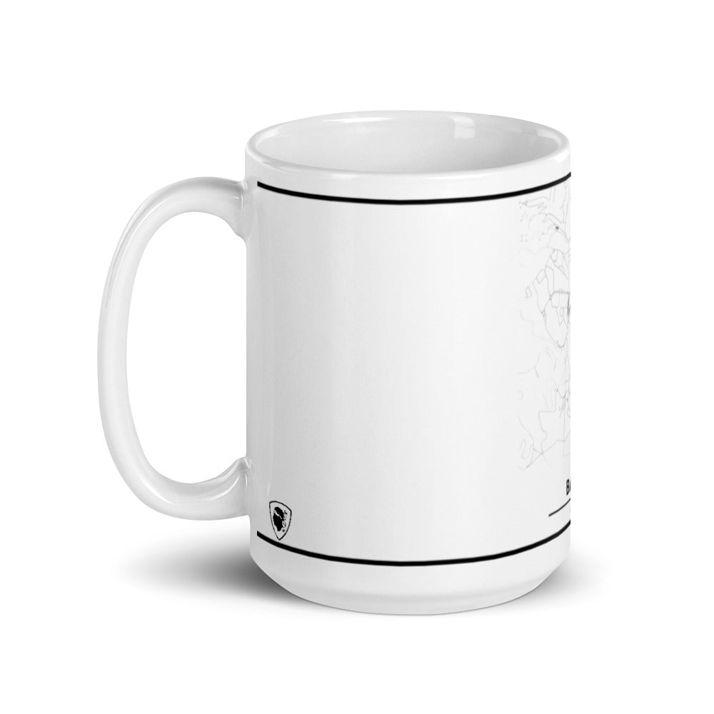 Mug Blanc Brillant Plan Bastia - Ochju Ochju Ochju Mug Blanc Brillant Plan Bastia