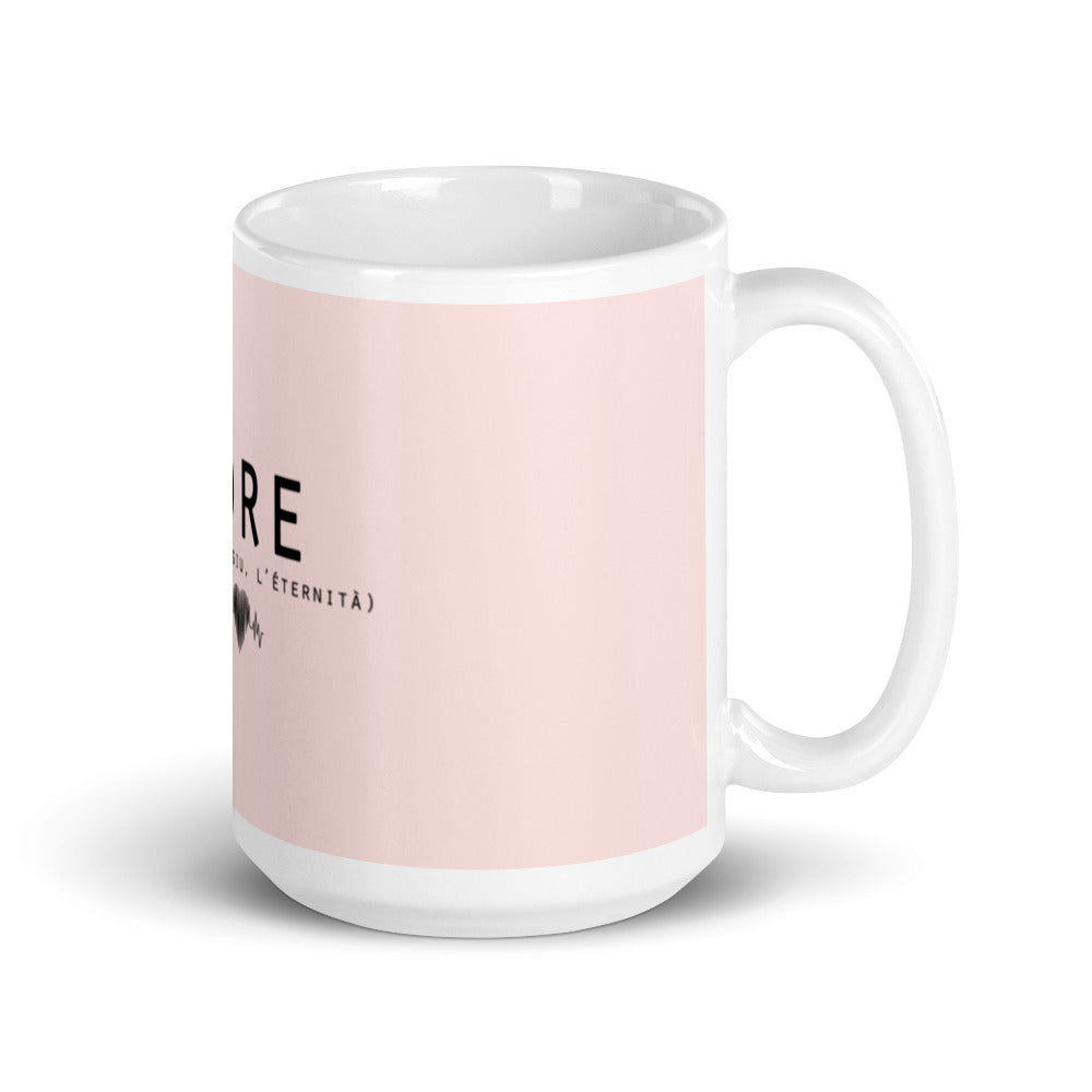 Mug Blanc Brillant Amore - Ochju Ochju 15 oz Ochju Mug Blanc Brillant Amore