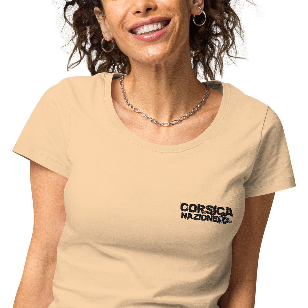 T-shirt Brodé éco-responsable Corsica Nazione - Ochju Ochju Sable / S Ochju T-shirt Brodé éco-responsable Corsica Nazione