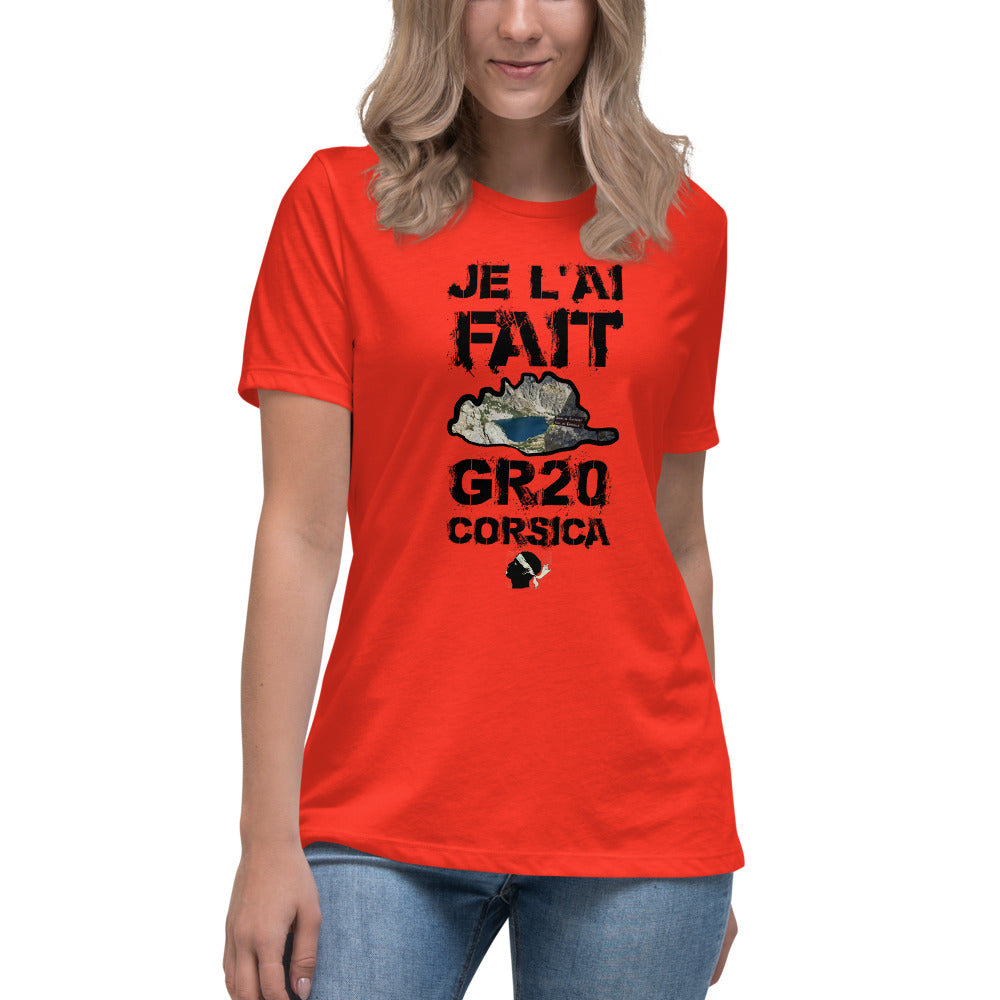 T-shirt Décontracté GR20 Je l'ai Fait - Ochju Ochju Poppy / S Ochju Souvenirs de Corse T-shirt Décontracté GR20 Je l'ai Fait