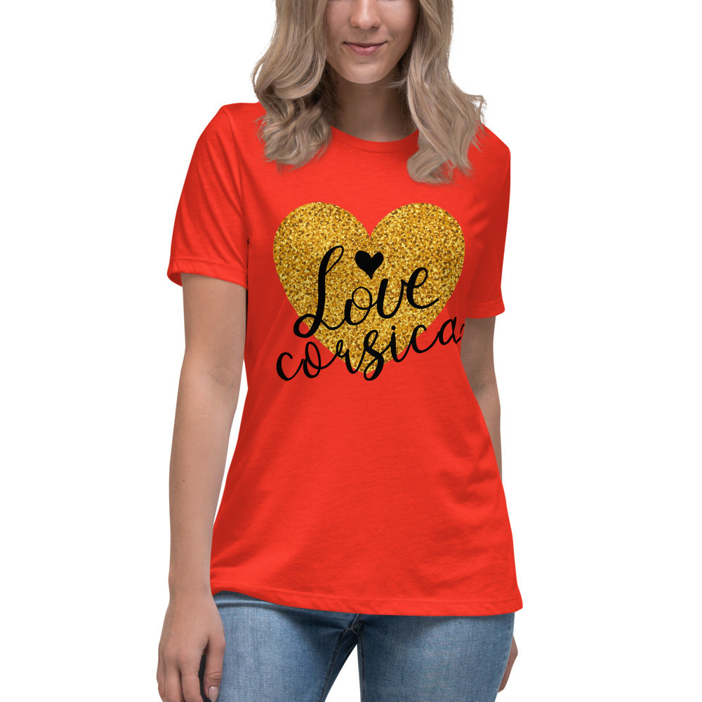 T-shirt Décontracté I Love Corsica - Ochju Ochju Poppy / S Ochju Souvenirs de Corse T-shirt Décontracté I Love Corsica