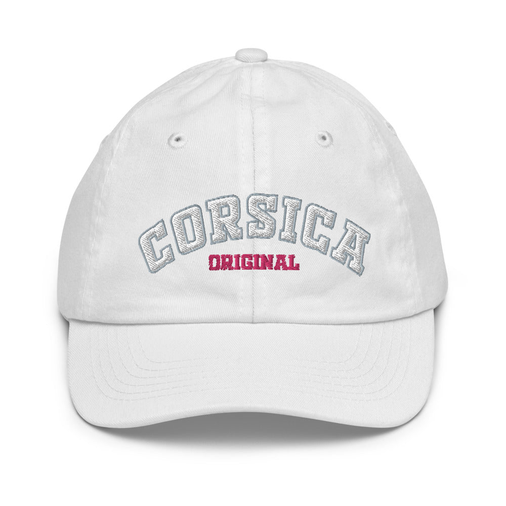 Casquette junior Corsica Original - Ochju Ochju Blanc Ochju Souvenirs de Corse Casquette junior Corsica Original