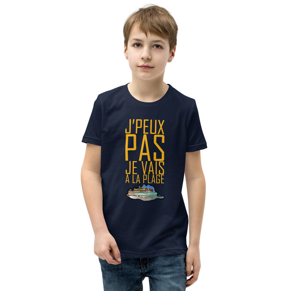 T-shirt Je Vais à La Plage pour Ado